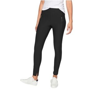 Athleta Stellar Tights In Solid Black Size Medium